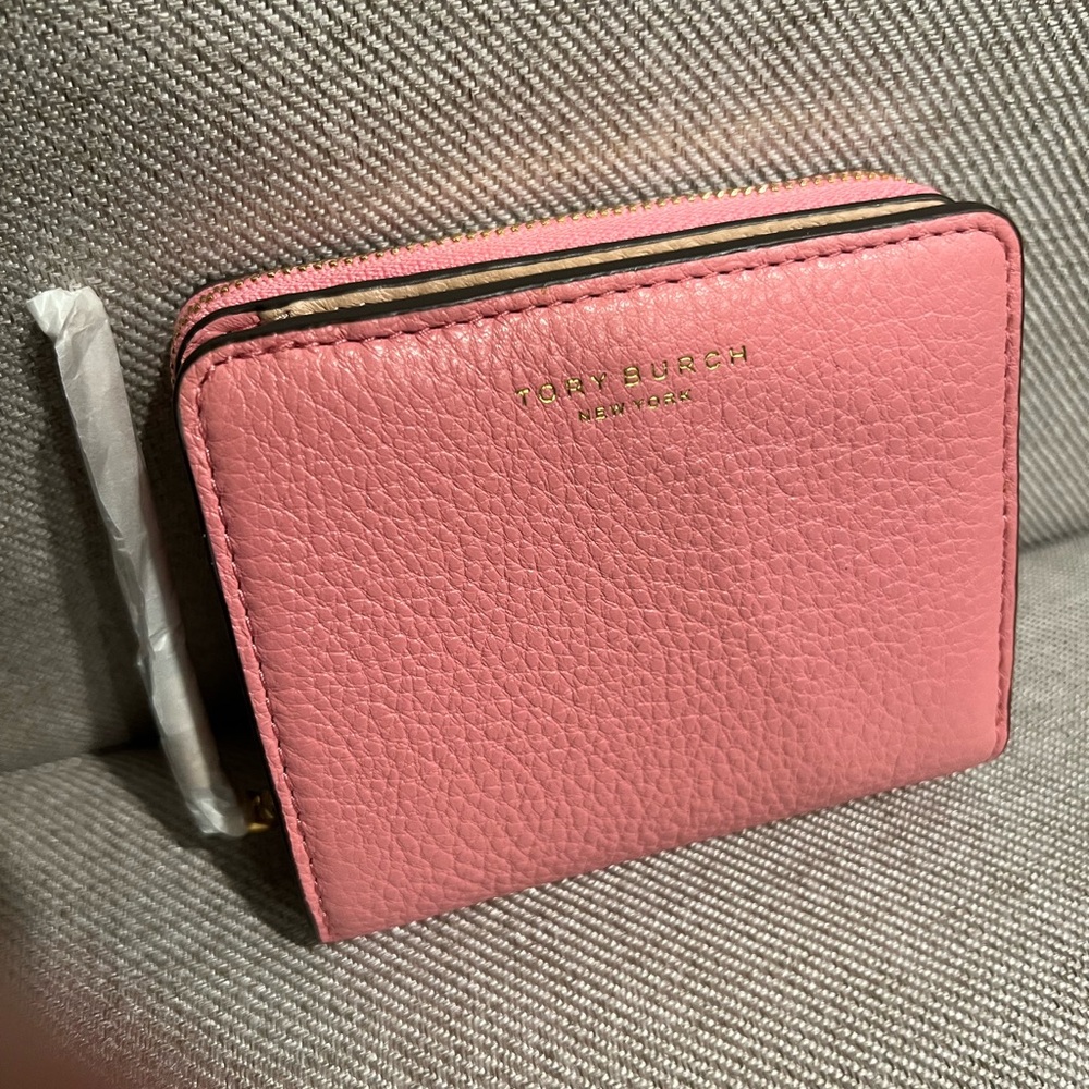 Tory Burch Pink Textured Wallet